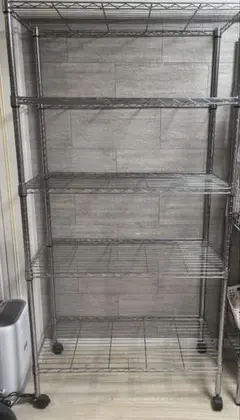 キャスター付きメタルラック　90/45/180cm