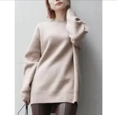 MURUA クルーネックニット ベージュ