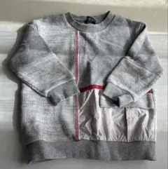 zizodizuka パッチワーク トレーナー グレー