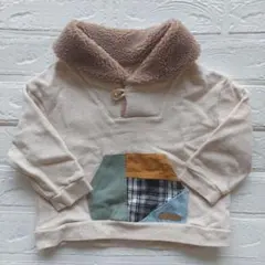 apres les cours ボア襟トレーナー