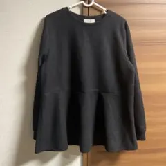 ブラック チュニック LL バックボタン