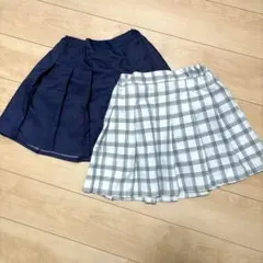 グローバルワークキッズ✳︎プリーツスカート２点SET