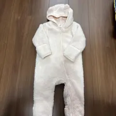 フリース フード付きロンパース 95cm未満