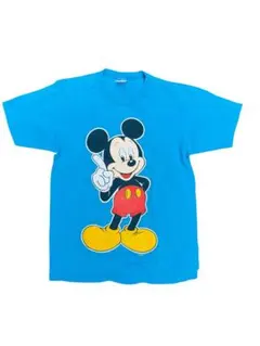 80s 90s ディズニー　ミッキーマウス プリント Tシャツ