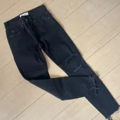 GAP True Skinny ブラックデニム 25