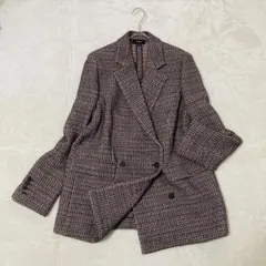 Theory セオリー ツイード ダブルブレスト ジャケット ストレッチ 美品