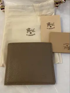 イルビゾンテ 小銭入れ付き　二つ折り　レザー財布 C0487 TORTORA