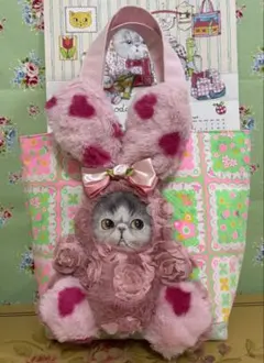 コヤンイサムチョン うさみみ ルミちゃん デニムフリルトートバッグ