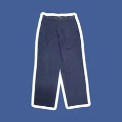 Eddie Bauer チノ パンツ 　ネイビー ツータック アメリカ製