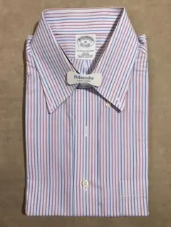 クリーニング済 ビンテージ ブルックスブラザーズ 半袖シャツ L ストライプ