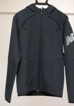 New Balance ブラック ジップアップ パーカー XL