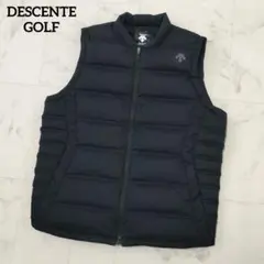デサントゴルフ ジップダウンベスト ステッチレス 防寒 軽量 ブラック