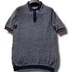 【希少】FRED PERRY フレッドペリー ワッフルニット 編みポロシャツ