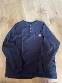 Carhartt ヘンリーネック XL チャコール