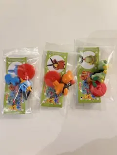 旅立ちの3匹　チョコエッグ　ポケモン　ポカブ　ミズゴロウ　ナエトル