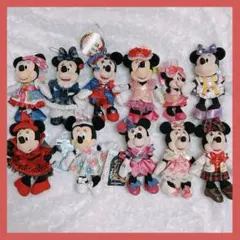 【最終値下げ】ミニーぬいぐるみバッチ 10体セット ストラップ1体