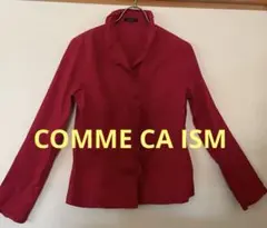 COMME CA ISM コムサイズム レッド シャツジャケット Lサイズフリルのサムネイル