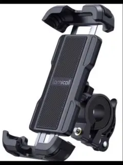 ブラック Lamicall 片手操作 バイク スマホホルダー スタンド BP03