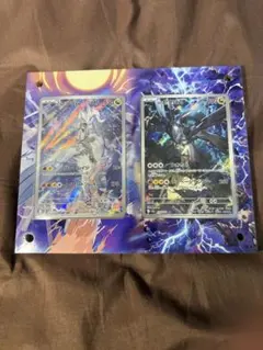 Ｎのゼクロム AR MEGAドリームex Nのレシラム AR フレームのみ