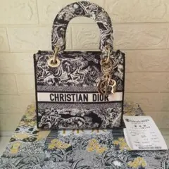 ミニトートバッグ ブラック/ホワイト