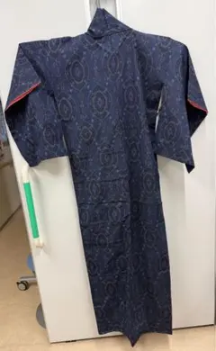 紺色 幾何学模様 羽織 和装のサムネイル