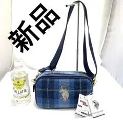U.S. POLO ASSN. ポロ　ハリスツイード　ショルダーバッグのサムネイル