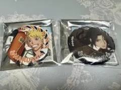 NARUTO 缶バッジ　ナルトとイタチ