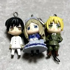 ヘタリア マスコットキーチェーン ストラップ ベラルーシ イギリス 日本 3点