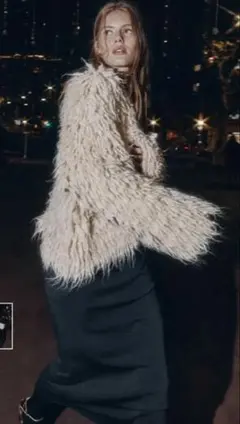 ZARA クルーネックロングスリーブジャケット
