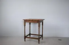 英国アンティーク木製ゲートレッグテーブル/ダイニング机バタフライ(94