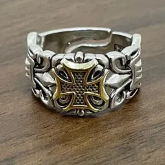 シルバー925 コーティング クロス リング ストリート メキシカン 指輪