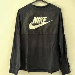 NIKE 長袖カットソー ブラック ロゴテープ　S