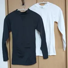 2点セット ワークマン クロスワーク 立体成型 長袖ローネック コンプレッション