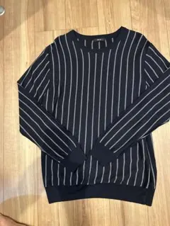 COMME CA ISM ストライプ柄 ニット セーター XL