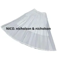 NICO. nicholson & nicholson スカートホワイト　日本製のサムネイル