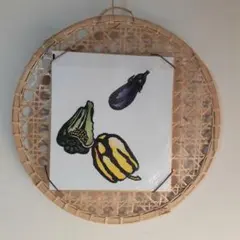 壁掛け　竹細工　額　玄関　インテリア