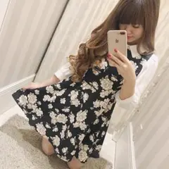 evelyn 花柄ワンピース