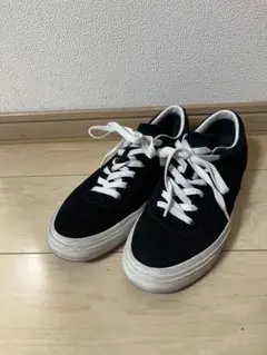 コンバース　ブラックスエードスニーカー 星デザイン