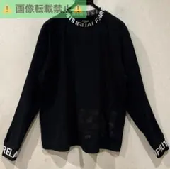 ＊1PIU1UGUALE3 RELAX ロゴ ネック 長袖Tシャツ Sのサムネイル