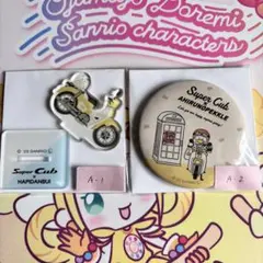 サンリオ　はぴだんふい　アクリルスタンド　缶バッジ　あひるのペックル　Aセット