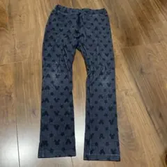 ミッキーマウス 星柄 デニム風 ロングパンツ