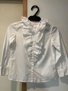 美品⭐︎mezzo piano フリル付き長袖シャツ 120