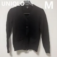 UNIQLO ラムVネック カーディガン ブラック M