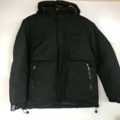 メンズ 中綿ジャケット ダウン風ジャケット サイズ XL ブラック