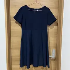 UNIQLO コンビネーションフレアワンピース 半袖 CanCamコラボ L