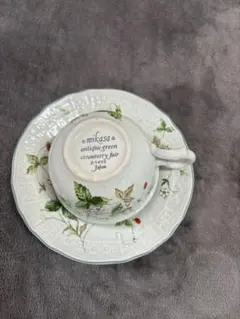 ミカサ ストロベリーフェア・アンティークグリーン カップ ソーサー