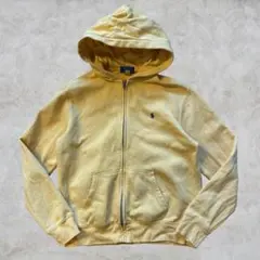 ポロ ラルフ ジップパーカー イエロー フルジップ フーディ