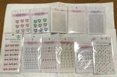 デコレーションシール　ハート リボン など まとめ売り