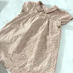 プチバトー 女の子 花柄ワンピース81(80cm)のサムネイル
