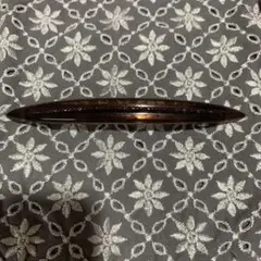 ブラウンビーズ細型バレッタ